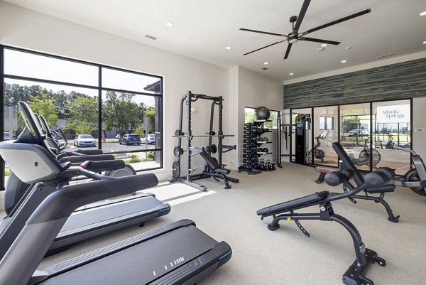 fitness center at Atlantic Springs Apartments