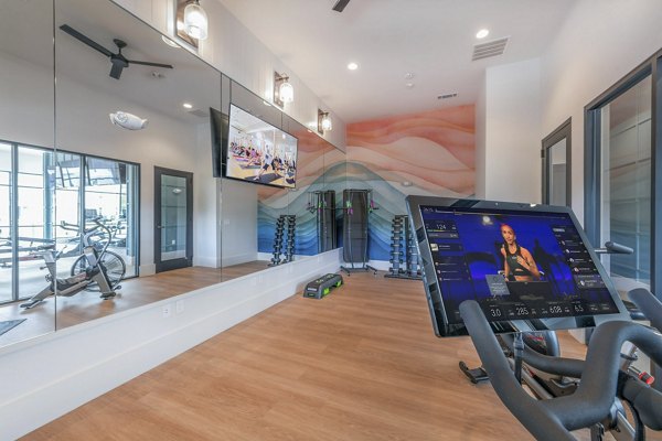 yoga/spin studio at Atlantic Springs Apartments