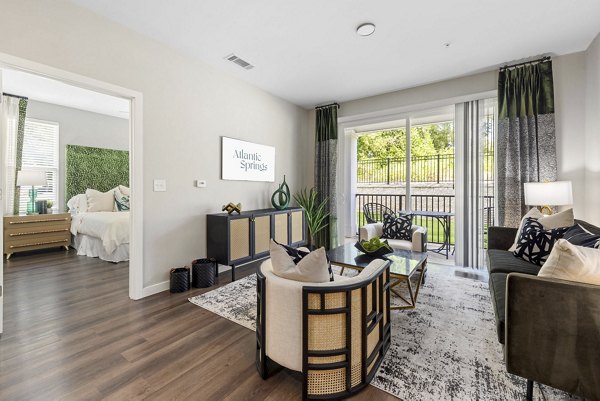 living room at Atlantic Springs Apartments