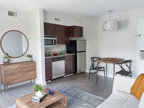 kitchen at The Spoke At McCullough Station Apartments