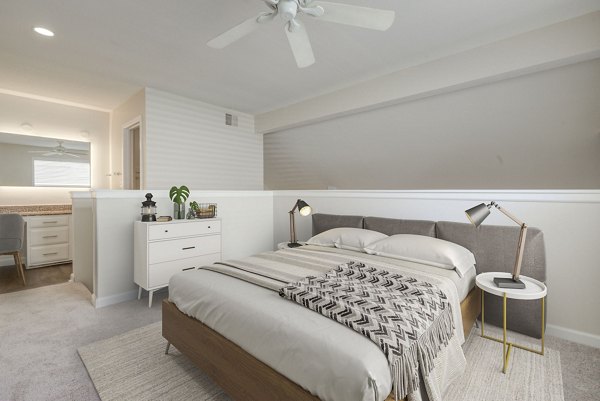 bedroom at The Spoke at Tyvola Station Apartments