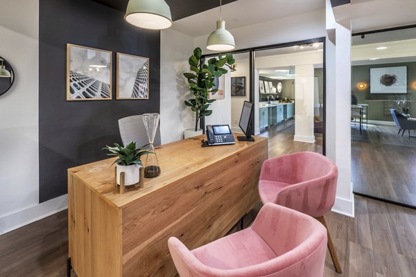 clubhouse at The Spoke at Tyvola Station Apartments