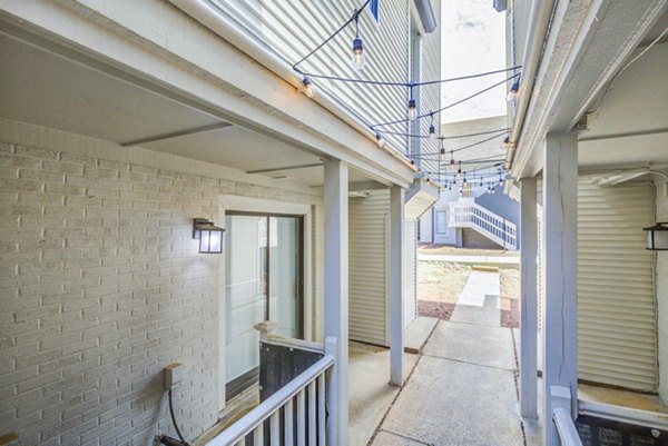 patio/balcony at The Spoke at Tyvola Station Apartments