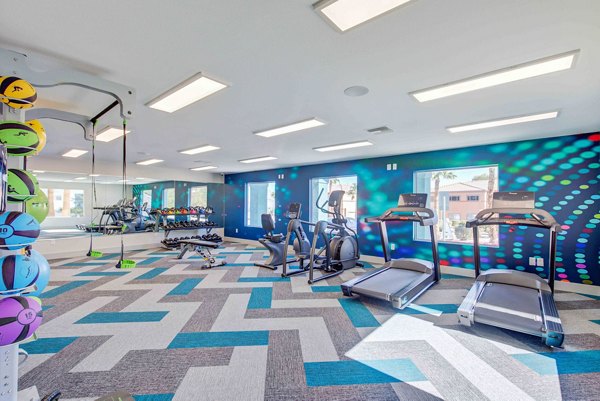 fitness center at Citron Apartments