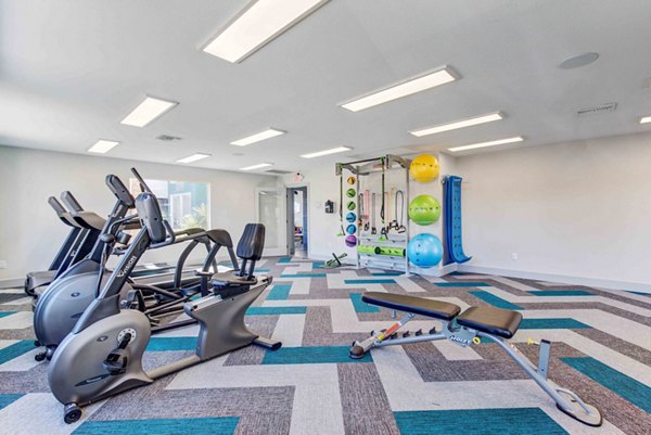 Fitness center featuring state-of-the-art equipment at Citron Apartments