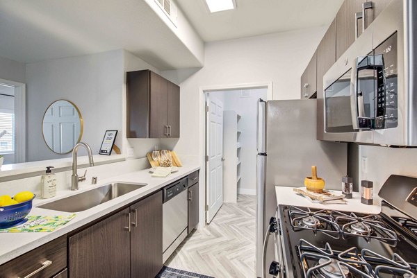 kitchen at Citron Apartments