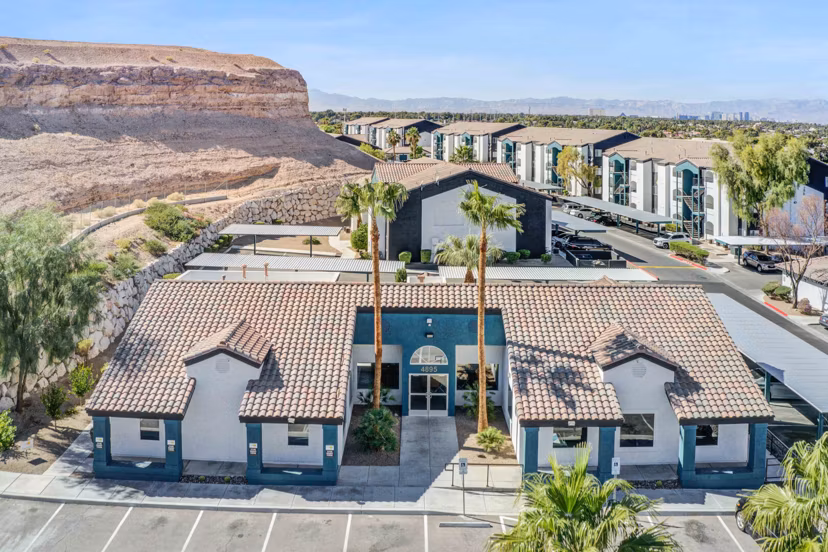 Spacious terrace with city views at Citron Apartments
