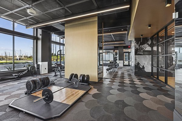 fitness center at Oxbow Apartments