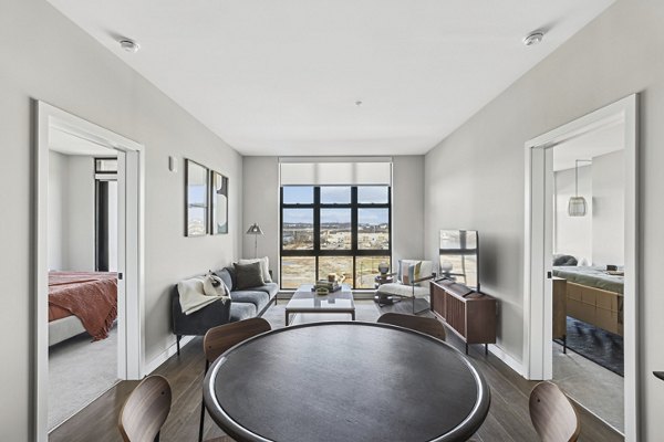 living room at Oxbow Apartments