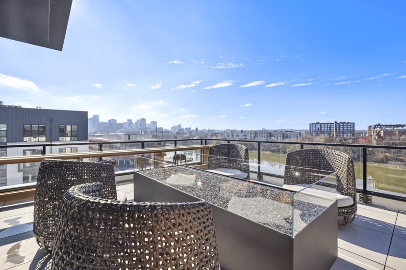 patio at Oxbow Apartments