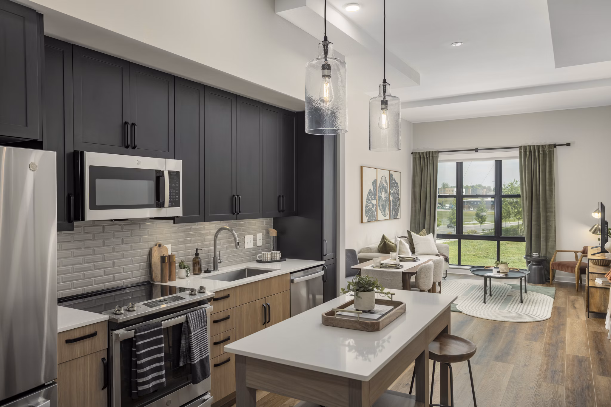 kitchen at The Wayward Apartments