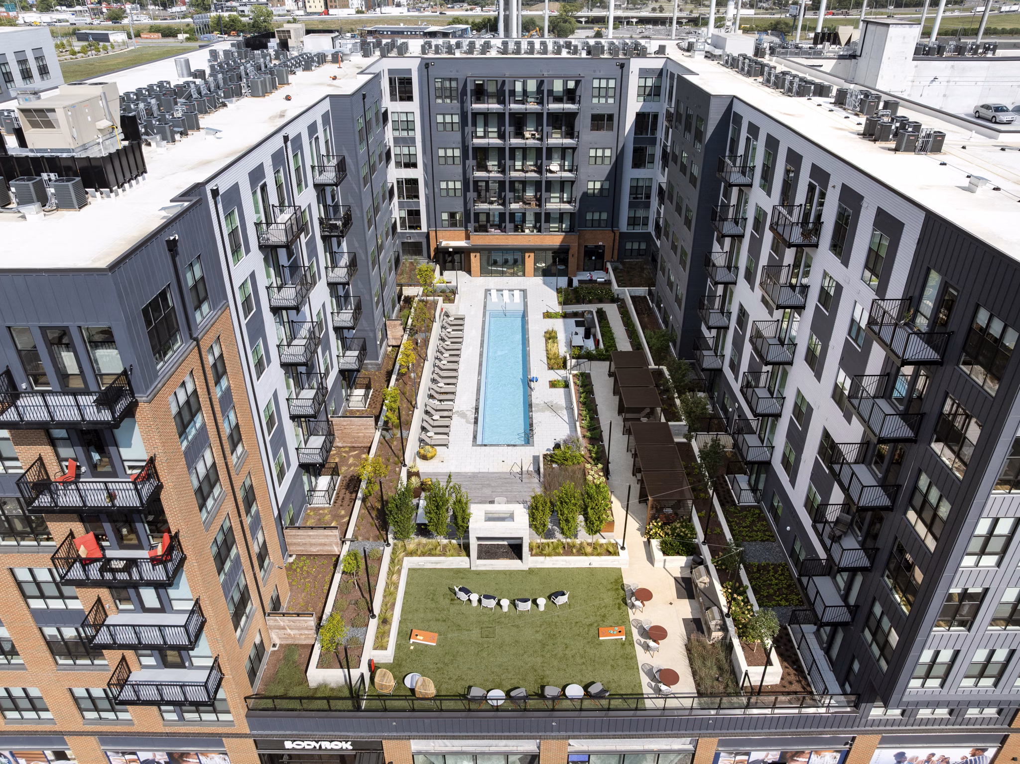 pool at The Wayward Apartments