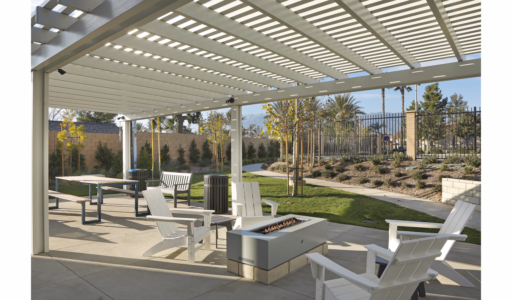 fire pit at Serena Village Apartments