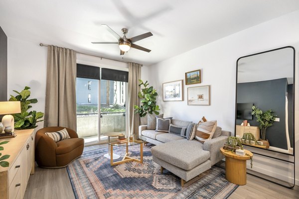 living room at Vine at Panorama Apartments