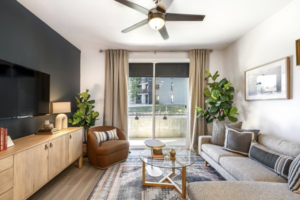 living room at Vine at Panorama Apartments