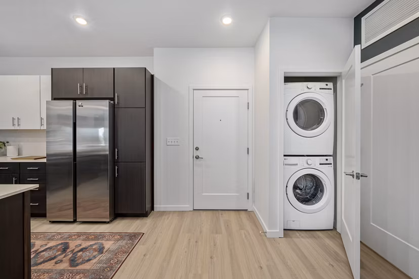 laundry facility at Vine at Panorama Apartments