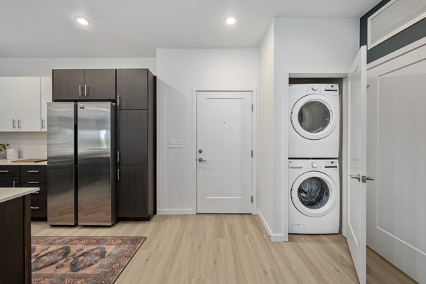 laundry facility at Vine at Panorama Apartments