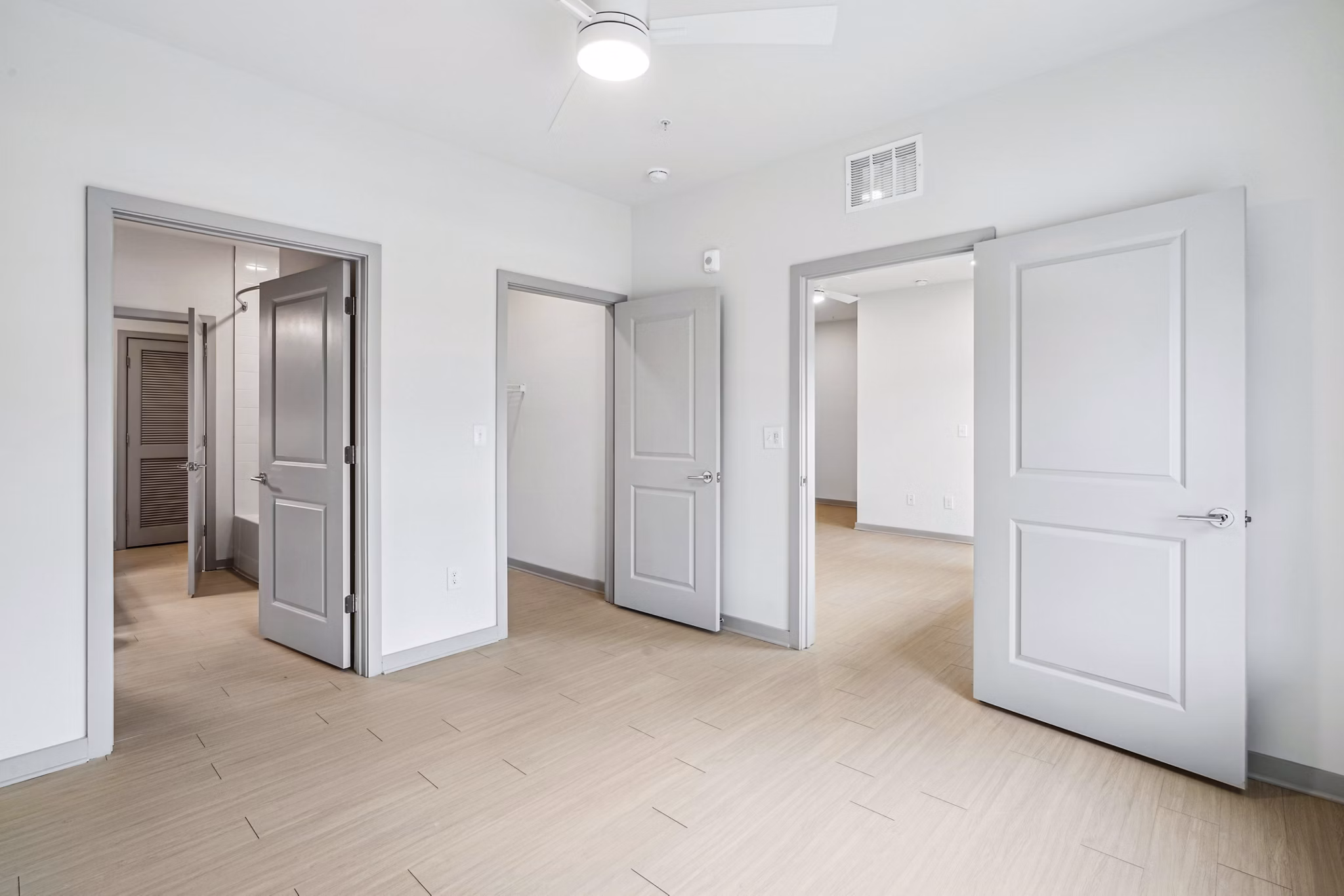 bedroom at The Willow Apartments