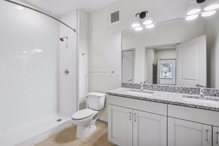 bathroom at The Willow Apartments