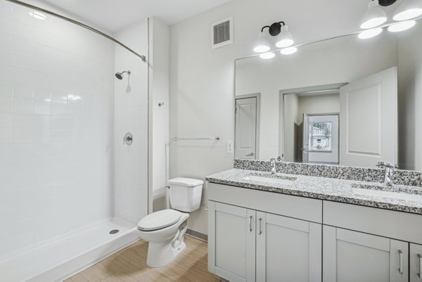 bathroom at The Willow Apartments