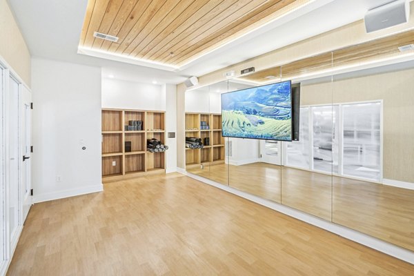 yoga studio at The Willow Apartments