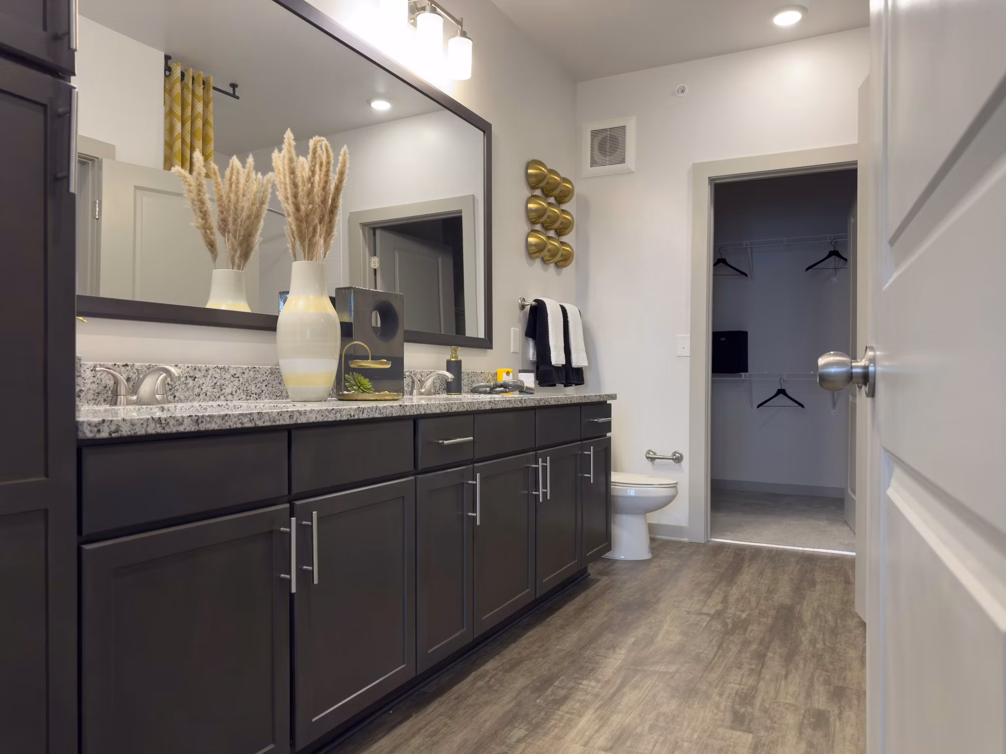 Luxurious bathroom featuring modern fixtures at The Fitzroy at Lebanon Marketplace Apartments