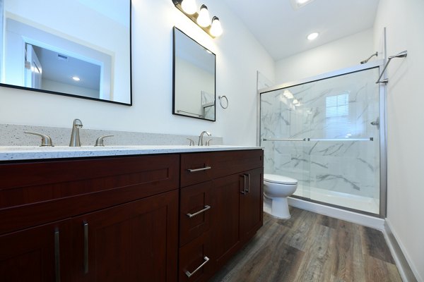 bathroom at The Fitzroy at Lebanon Marketplace Apartments