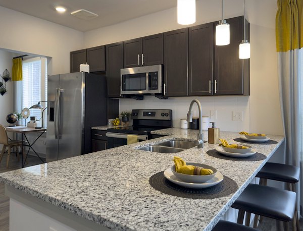 kitchen at The Fitzroy at Lebanon Marketplace Apartments