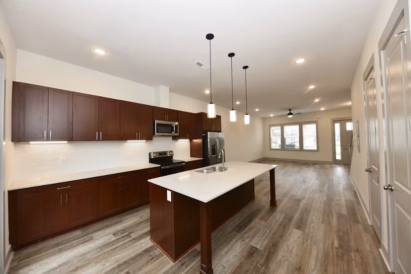 kitchen at The Fitzroy at Lebanon Marketplace Apartments