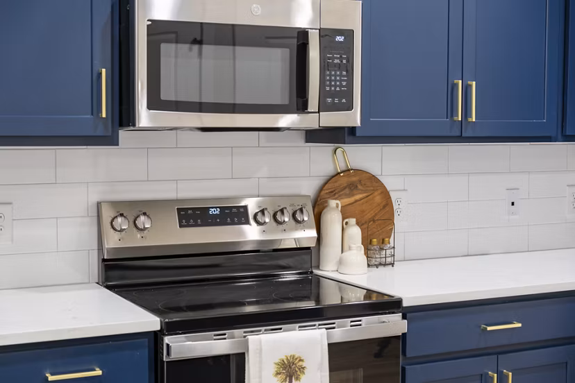 kitchen at The Halcyon Apartments