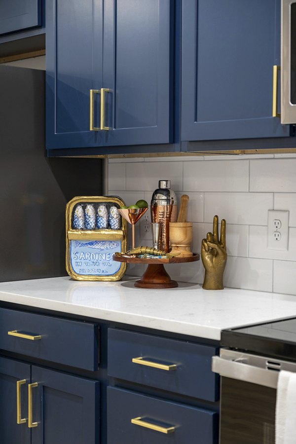 kitchen at The Halcyon Apartments