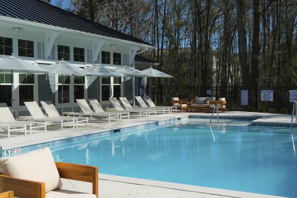 pool at The Halcyon Apartments