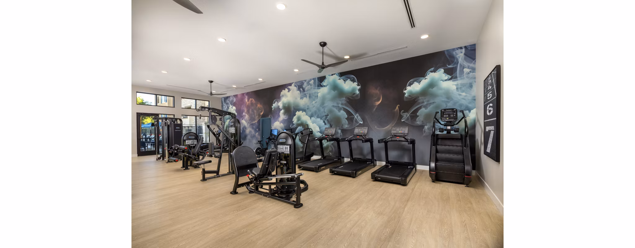 fitness center at Canopy Apartment 