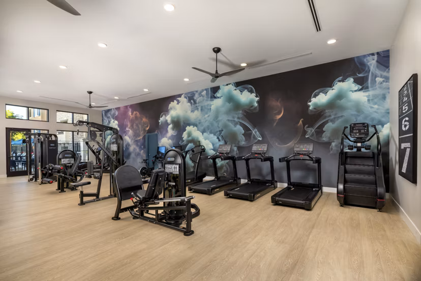 fitness center at Canopy Apartment 