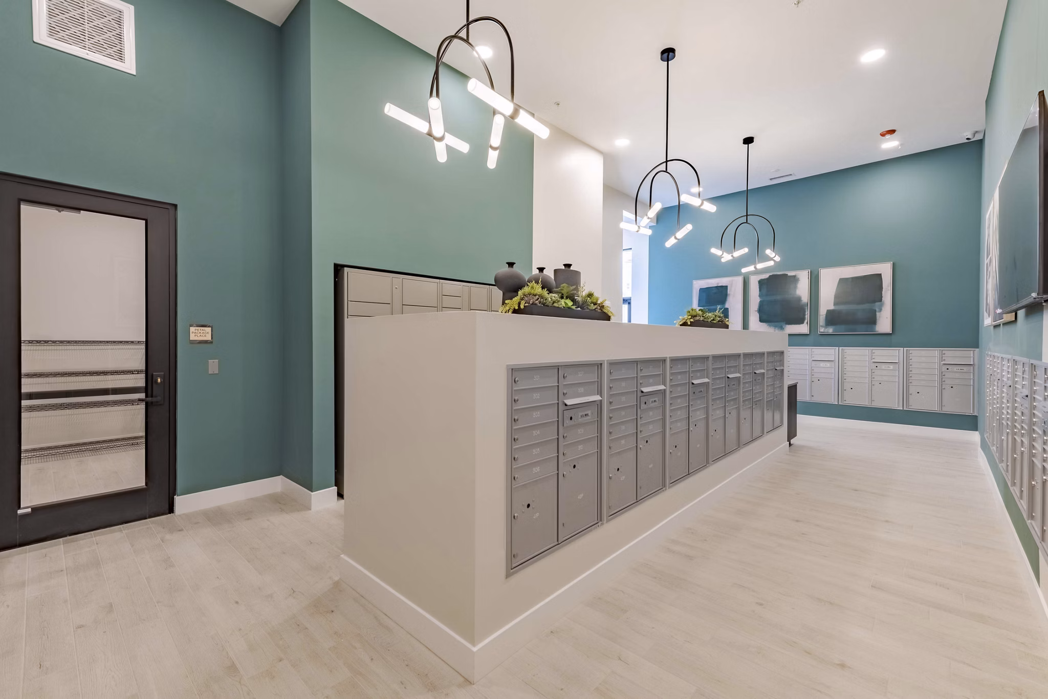 mail room at Canopy Apartment 