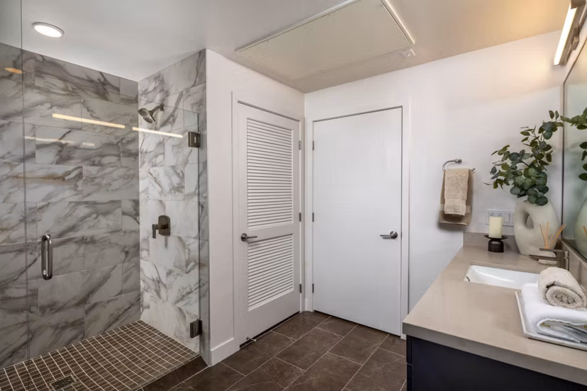 bathroom at The Wyatt Apartments