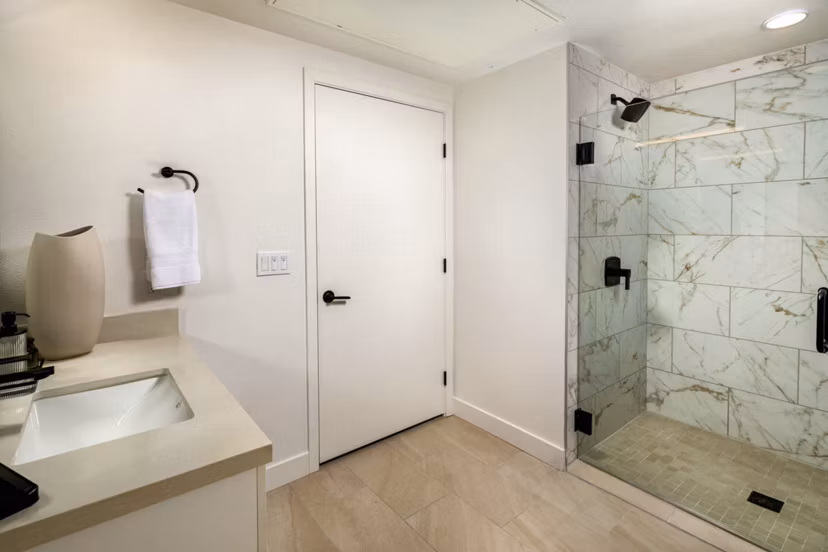 bathroom at The Wyatt Apartments