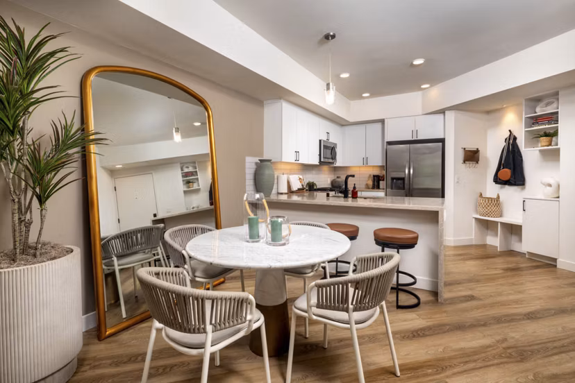 dining room at The Wyatt Apartments
