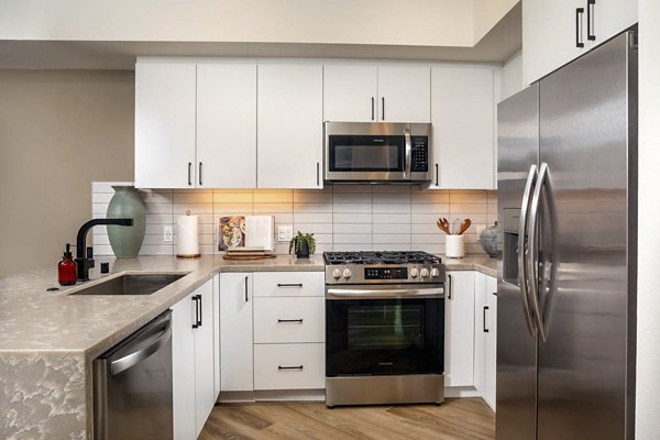 kitchen at The Wyatt Apartments