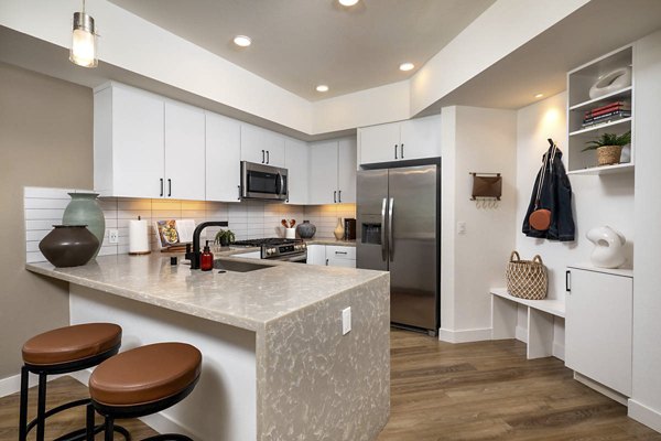 kitchen at The Wyatt Apartments