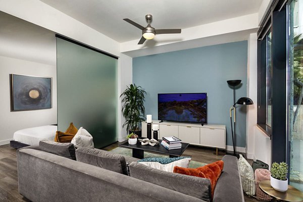 living room at The Wyatt Apartments