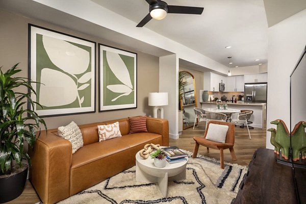 living room at The Wyatt Apartments