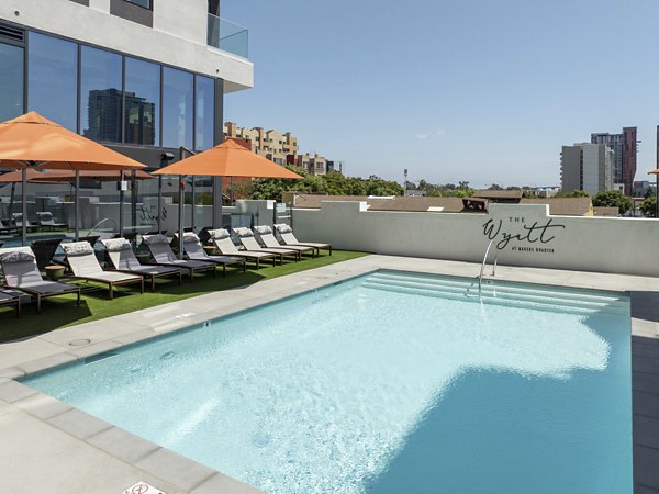 pool at The Wyatt Apartments