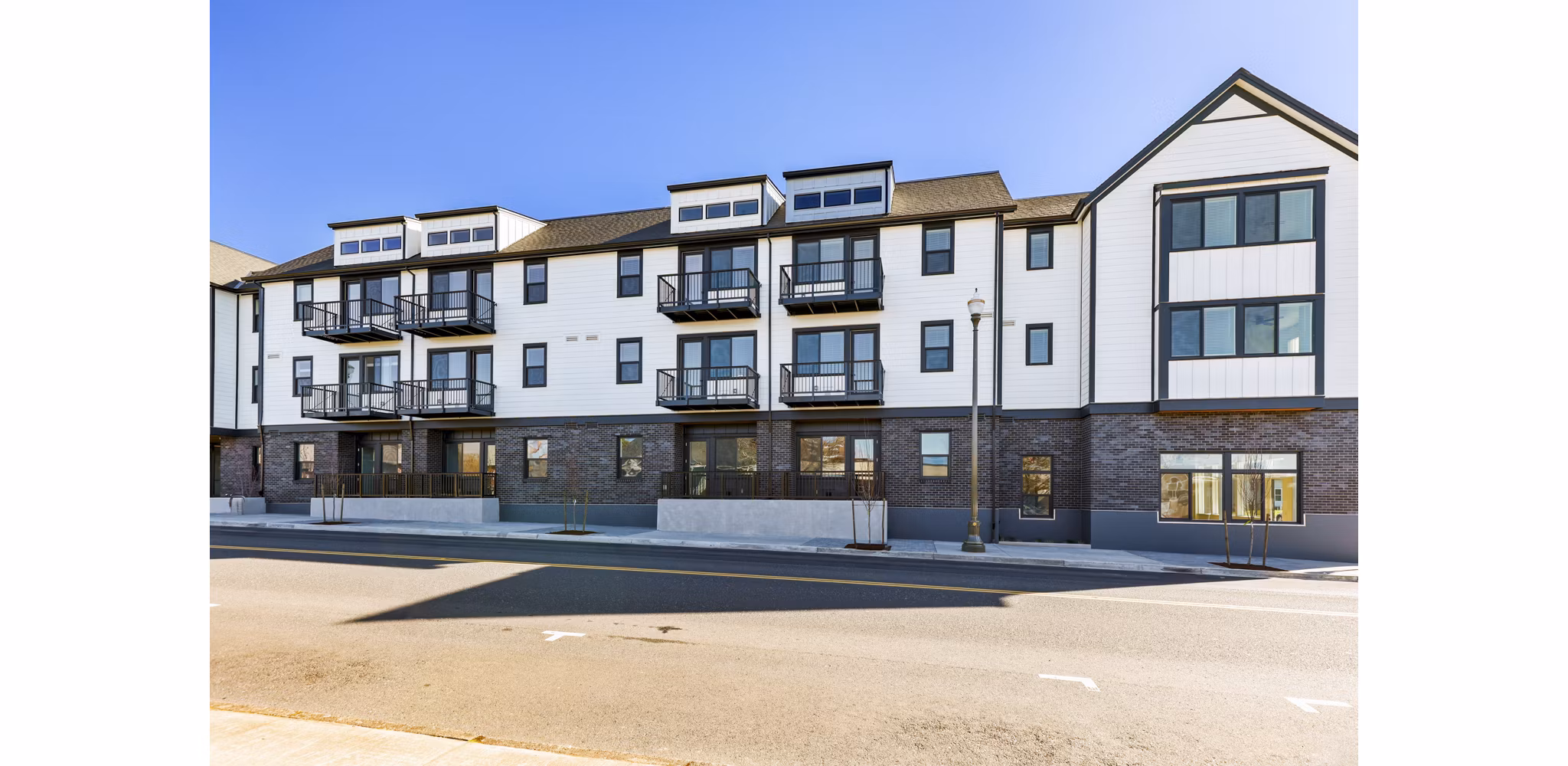Hudson West Apartments: Luxury high-rise building showcasing modern architectural design