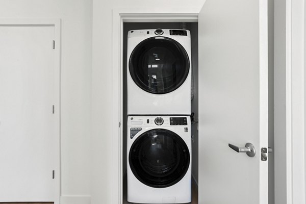 laundry room at Drexler Townhomes at Holbrook FarmsHudson West Apartments