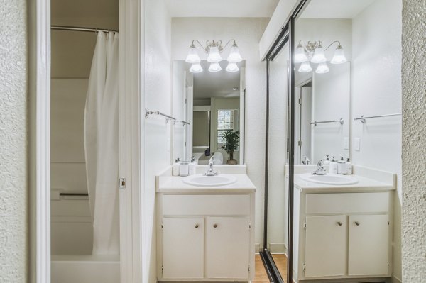 Modern bathroom with sleek fixtures at Ygnacio Village Apartments