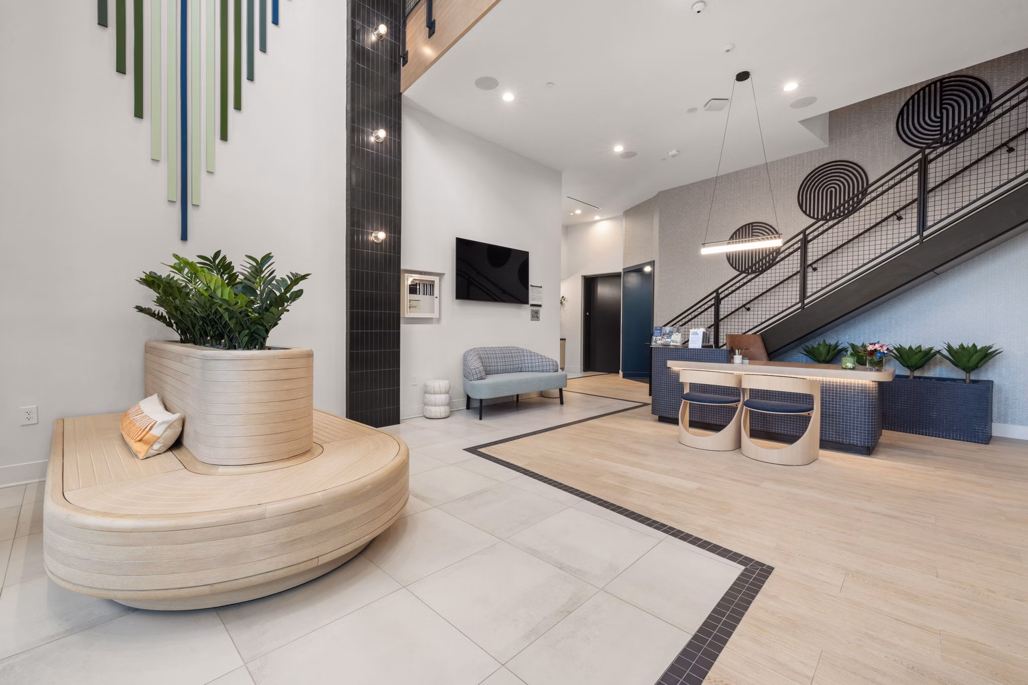 clubhouse at The Miles Apartments