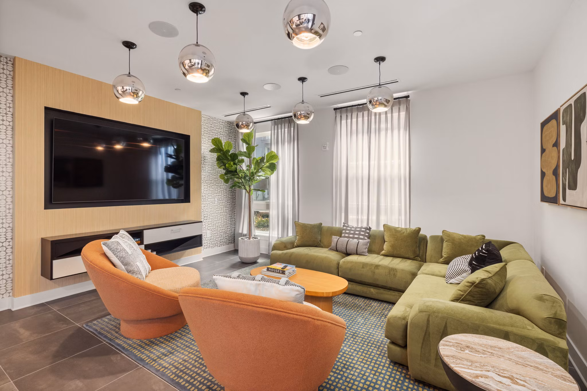 clubhouse at The Miles Apartments