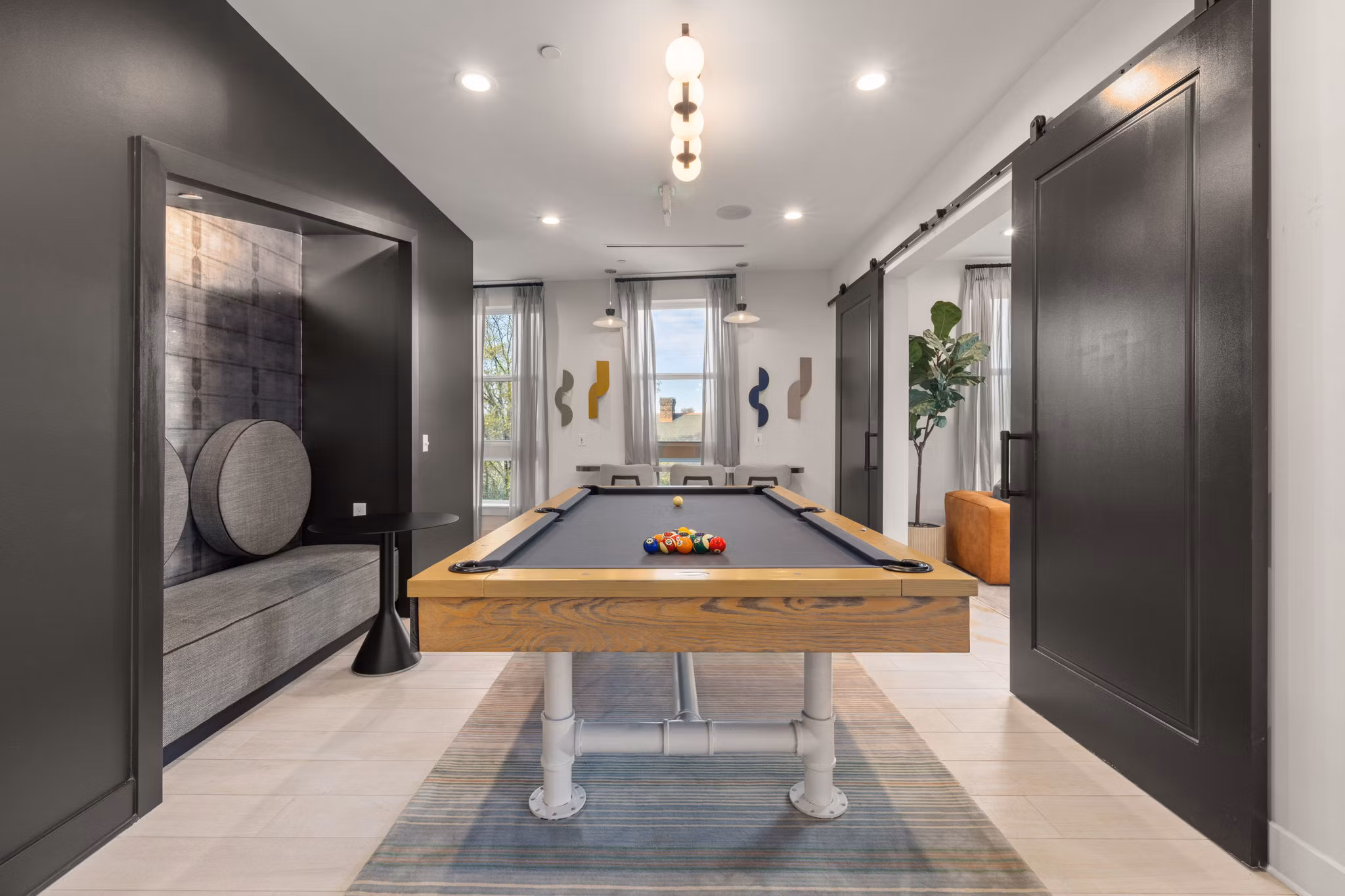 clubhouse at The Miles Apartments