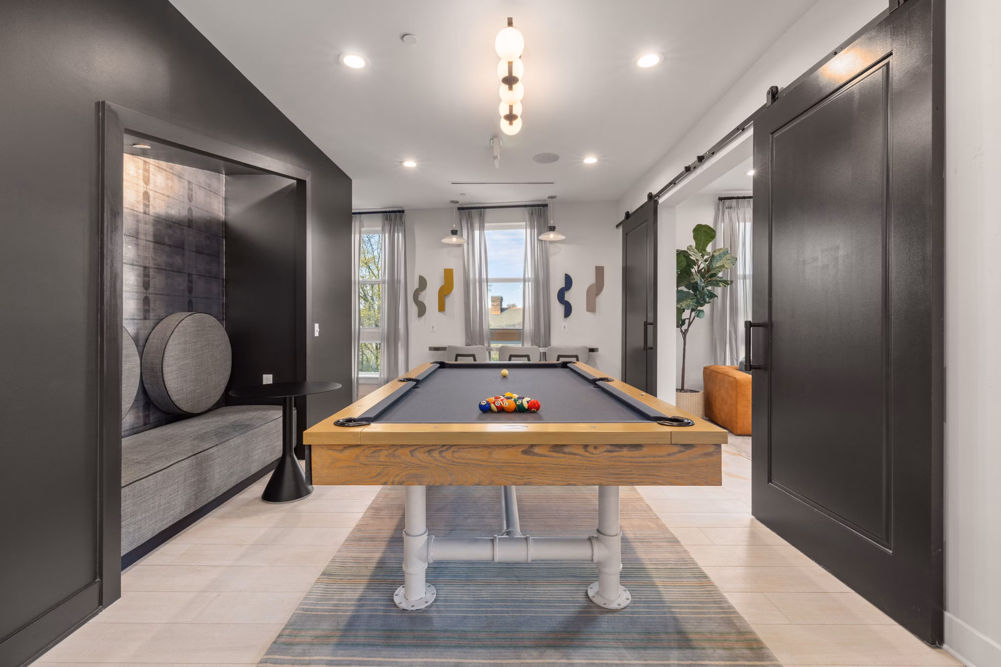 clubhouse at The Miles Apartments